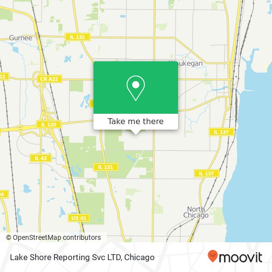 Lake Shore Reporting Svc LTD map