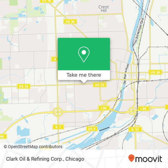 Clark Oil & Refining Corp. map