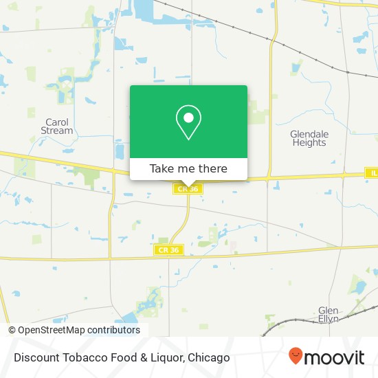 Discount Tobacco Food & Liquor map