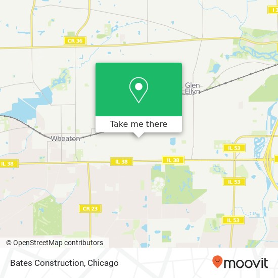 Bates Construction map