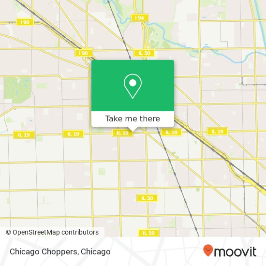 Chicago Choppers map