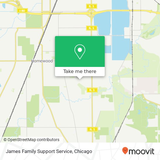 James Family Support Service map