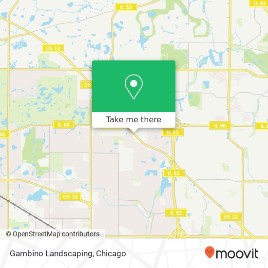 Gambino Landscaping map