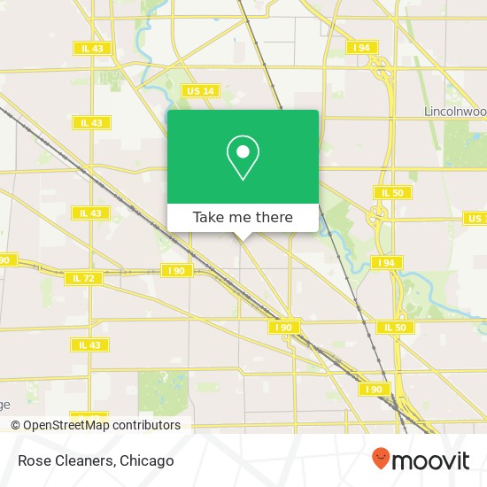 Rose Cleaners map
