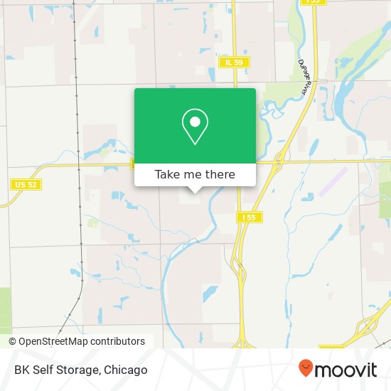 Mapa de BK Self Storage