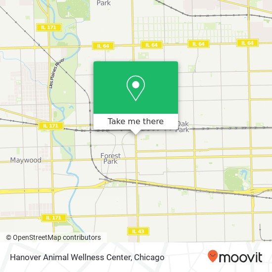 Mapa de Hanover Animal Wellness Center