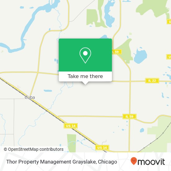 Thor Property Management Grayslake map