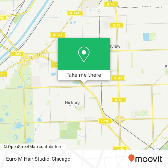 Euro M Hair Studio map