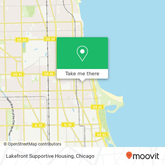 Lakefront Supportive Housing map