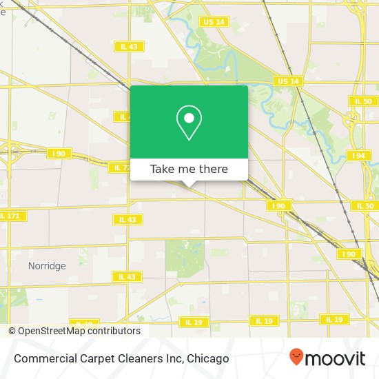 Commercial Carpet Cleaners Inc map