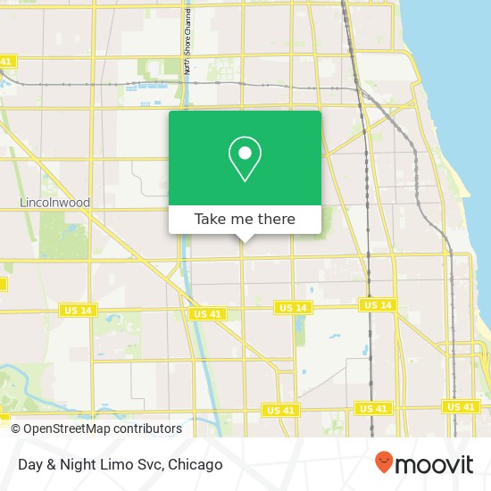 Day & Night Limo Svc map