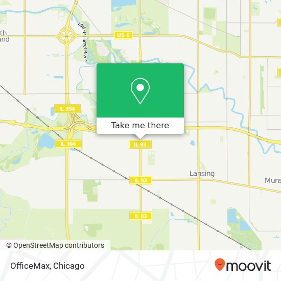 OfficeMax map