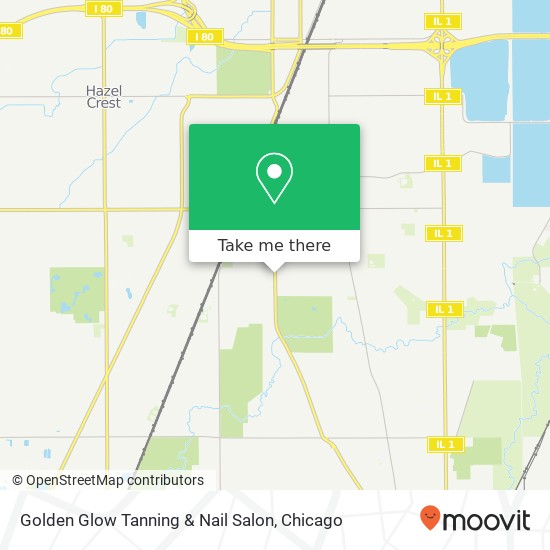 Mapa de Golden Glow Tanning & Nail Salon