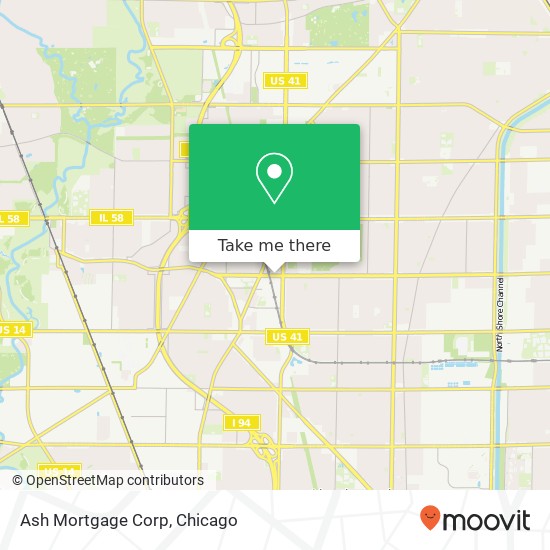 Mapa de Ash Mortgage Corp