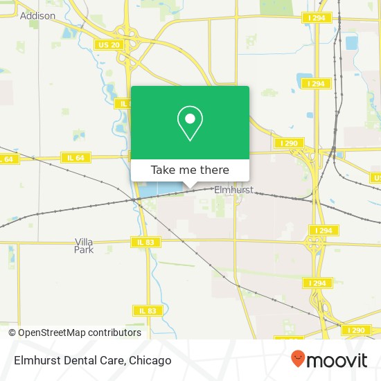 Elmhurst Dental Care map