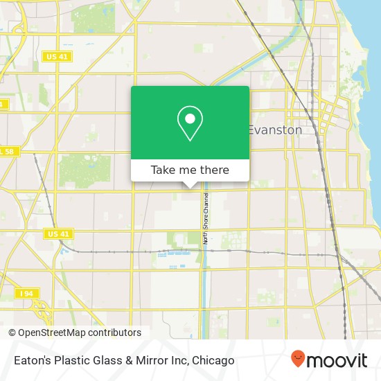 Mapa de Eaton's Plastic Glass & Mirror Inc