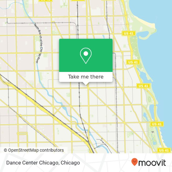 Mapa de Dance Center Chicago