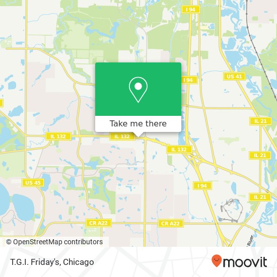 Mapa de T.G.I. Friday's