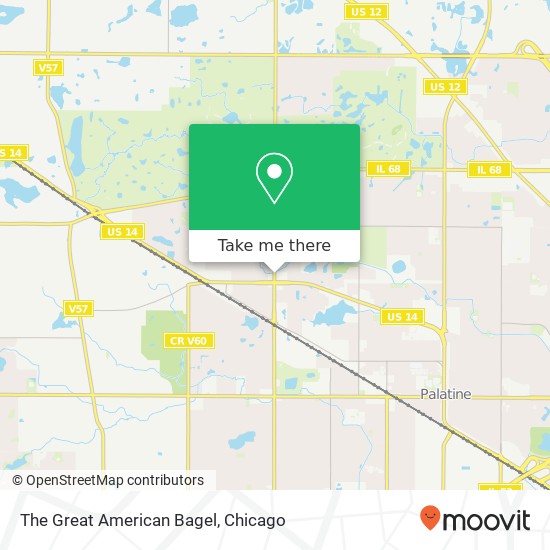 Mapa de The Great American Bagel