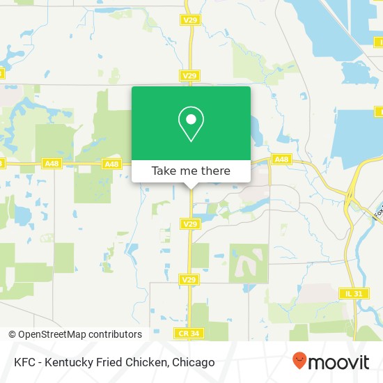 KFC - Kentucky Fried Chicken map