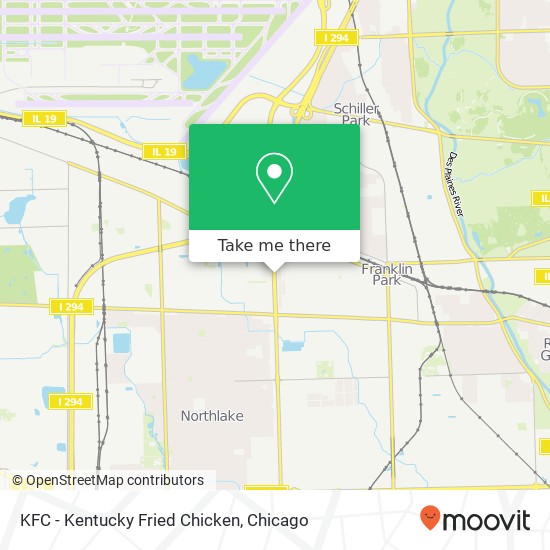 KFC - Kentucky Fried Chicken map