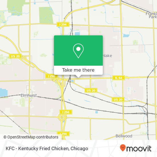 KFC - Kentucky Fried Chicken map