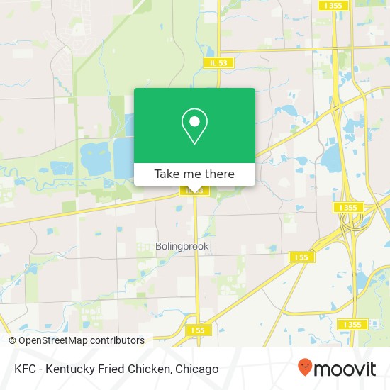 Mapa de KFC - Kentucky Fried Chicken