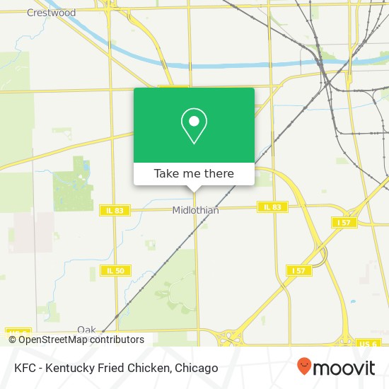 KFC - Kentucky Fried Chicken map