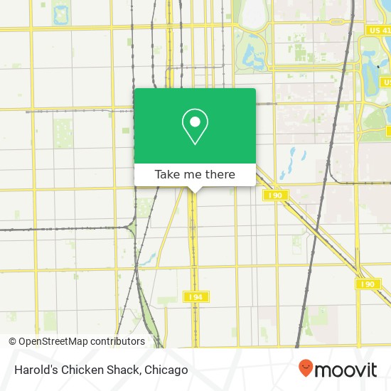 Harold's Chicken Shack map