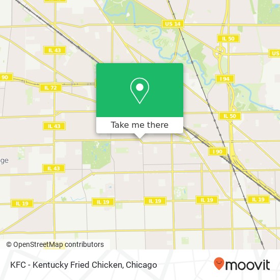 Mapa de KFC - Kentucky Fried Chicken