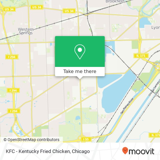 KFC - Kentucky Fried Chicken map