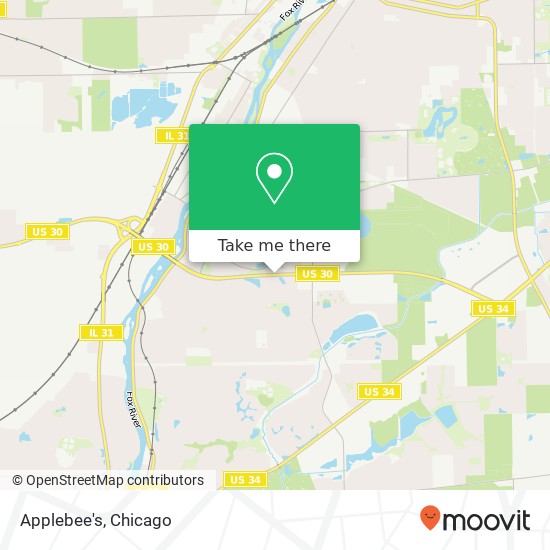 Applebee's map