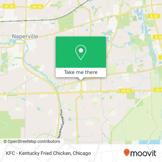 KFC - Kentucky Fried Chicken map