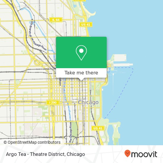 Argo Tea - Theatre District map