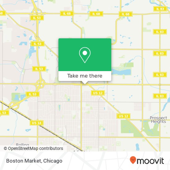 Mapa de Boston Market