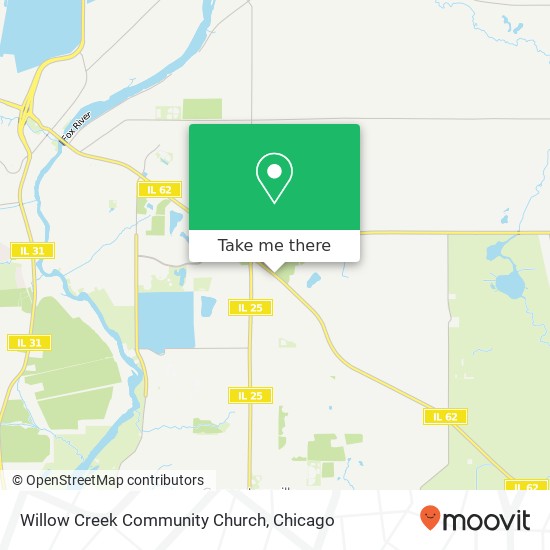 Willow Creek Community Church map