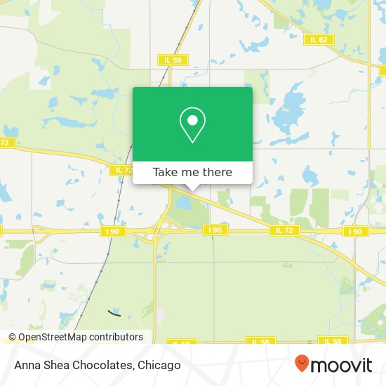 Mapa de Anna Shea Chocolates