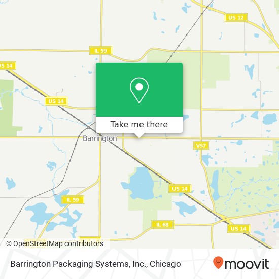 Mapa de Barrington Packaging Systems, Inc.