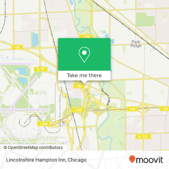 Mapa de Lincolnshire Hampton Inn