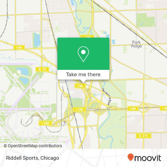 Riddell Sports map