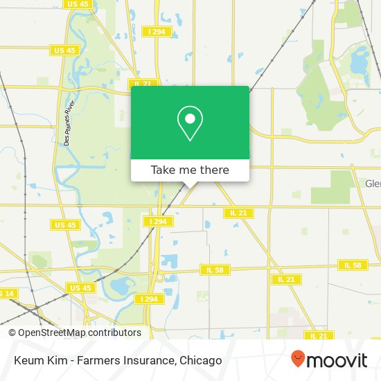 Keum Kim - Farmers Insurance map