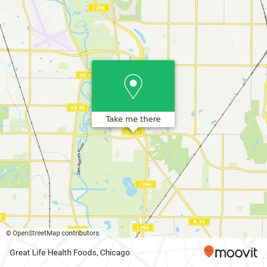 Great Life Health Foods map