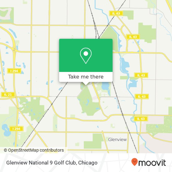 Glenview National 9 Golf Club map