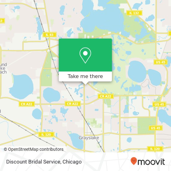 Discount Bridal Service map