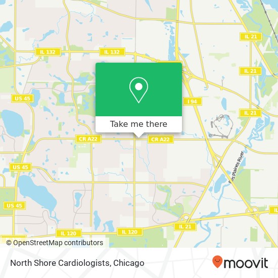 North Shore Cardiologists map