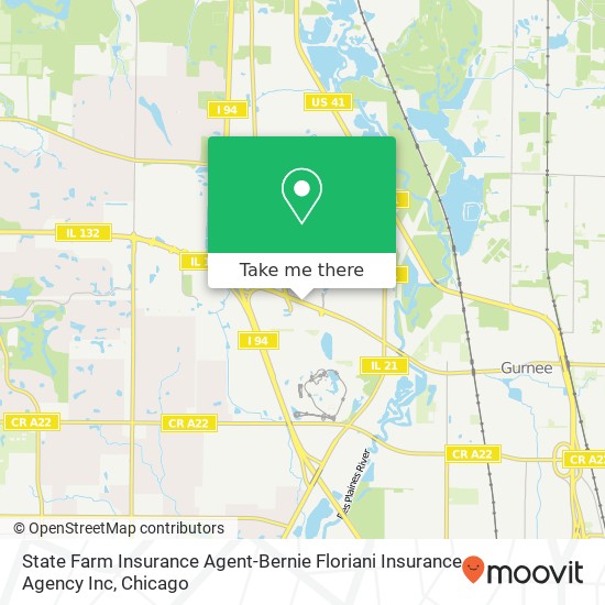 State Farm Insurance Agent-Bernie Floriani Insurance Agency Inc map