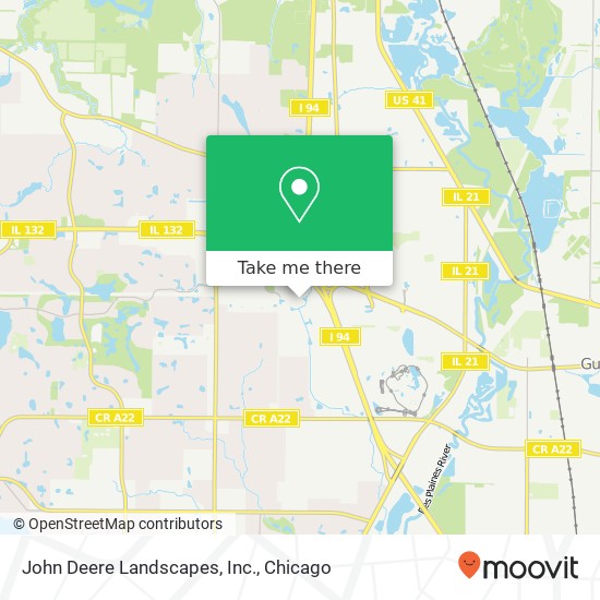 John Deere Landscapes, Inc. map