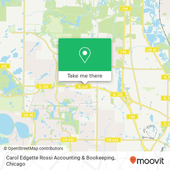 Carol Edgette Rossi Accounting & Bookeeping map