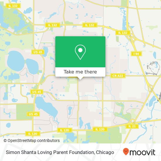 Mapa de Simon Shanta Loving Parent Foundation