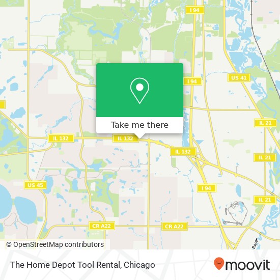 The Home Depot Tool Rental map